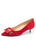 Womens Red Suede Diana Pointed Toe Kitten Heel Alternate View