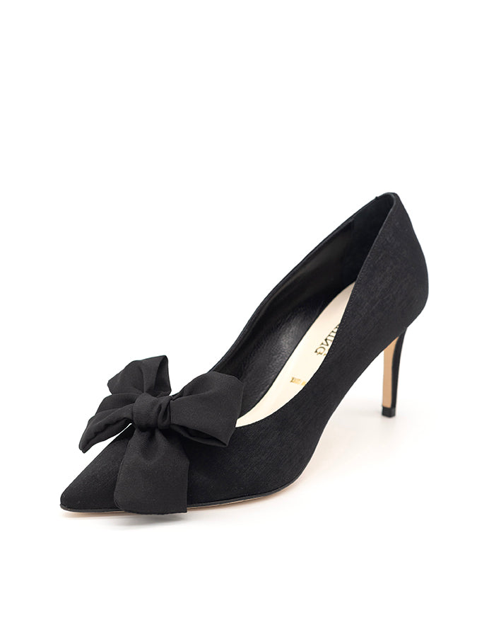 Black Satin Pumps - Rhinestone Pumps - Ankle-Strap Pumps - Lulus