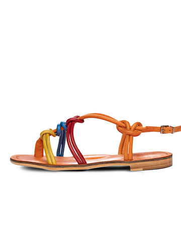 Blue Lynn caged denim flat sandals | Gabriela Hearst | MATCHES UK