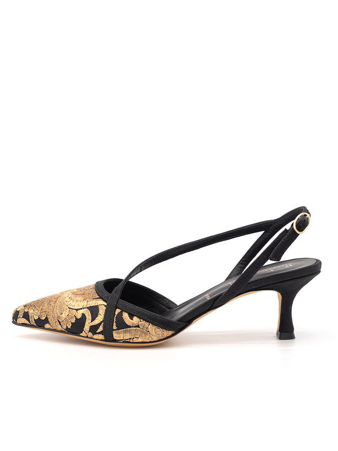 Selima- Black Patent Leather Heel – VIVVE COLLECTION