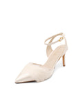 Womens Ivory Effie Pointed Toe Feather Pump