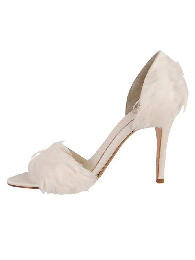 Blondish Feather Dream white Sandal for Women – From Shoes To Glam