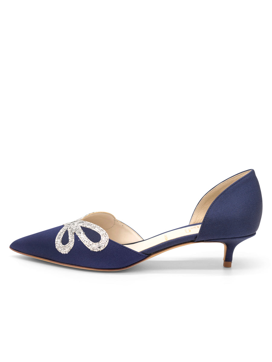 navy satin dress shoes women's dress shoes navy blue Navy Satin Block Heels, Bridesmaids Heels, Evening Shoes, Prom Shoes